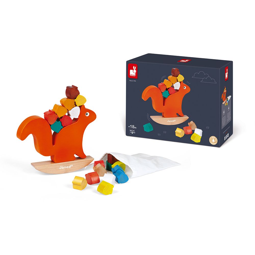 Nutty Balance wood Puzzle by Janod for ages 3 yrs+